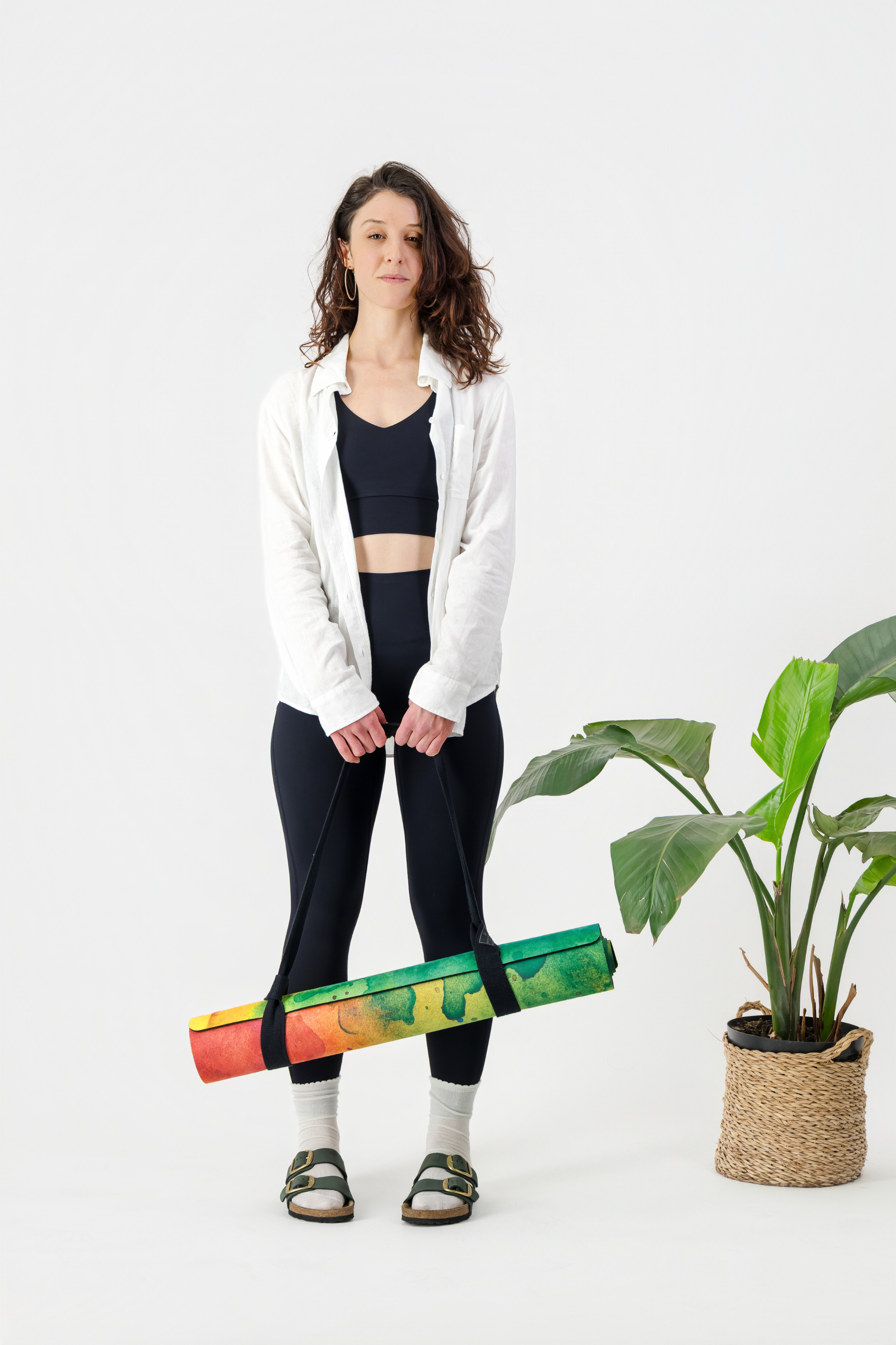 LUXE Coral Yoga Mat + Carry Strap